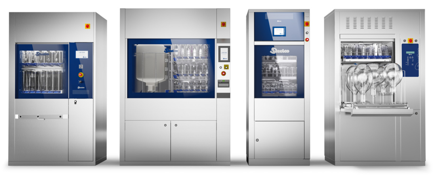 MÁY RỬA DỤNG CỤ THỦY TINH PHÒNG THÍ NGHIỆM CÔNG SUẤT VÀ THỂ TÍCH LỚN STEELCO LAB