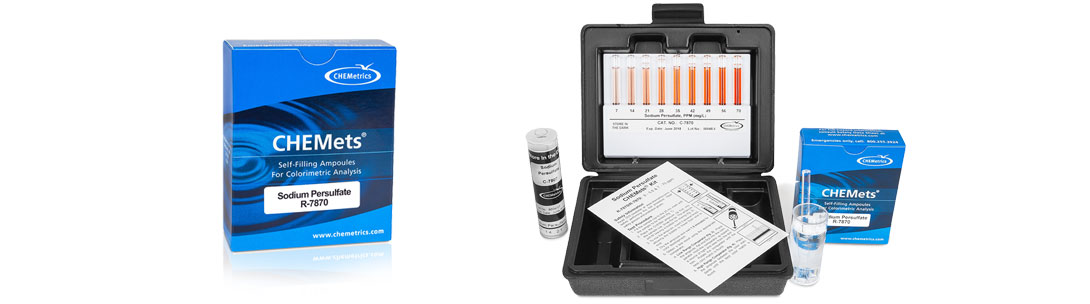 Phân tích nước Test kit kiểm tra nhanh Persulfate trong nước – Chemetrics USA K-2803 K-7870