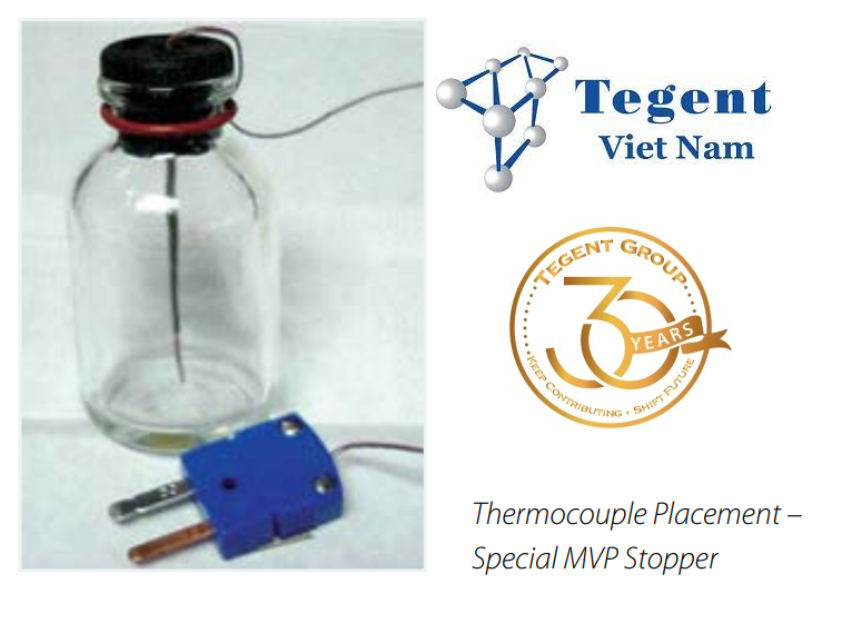 Cảm biến đo nhiệt độ của mẫu trong vial tích hợp trên máy đông khô SP