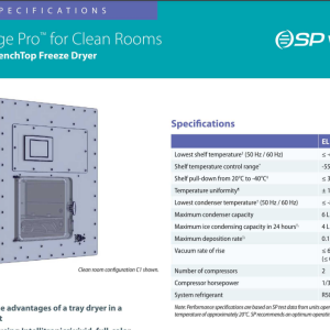Máy đông khô dùng cho phòng sạch quy mô Phòng thí nghiệm Lab