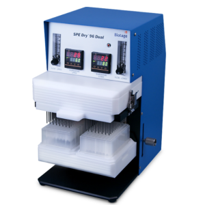 Hệ thống thổi khí cô đặc 2 đĩa microplate 96 vị trí SPE Dry 96 Dual Biotage