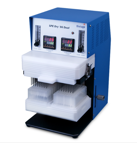 Hệ thống thổi khí cô đặc 2 đĩa microplate 96 vị trí SPE Dry 96 Dual Biotage