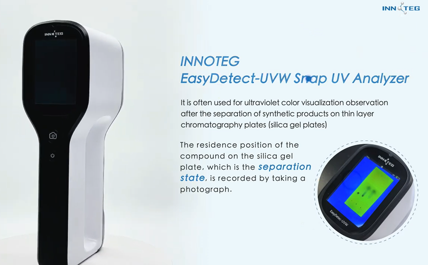 THIẾT BỊ PHÂN TÍCH UV CHỤP NHANH từ INNOTEG SNAP UV ANALYZER