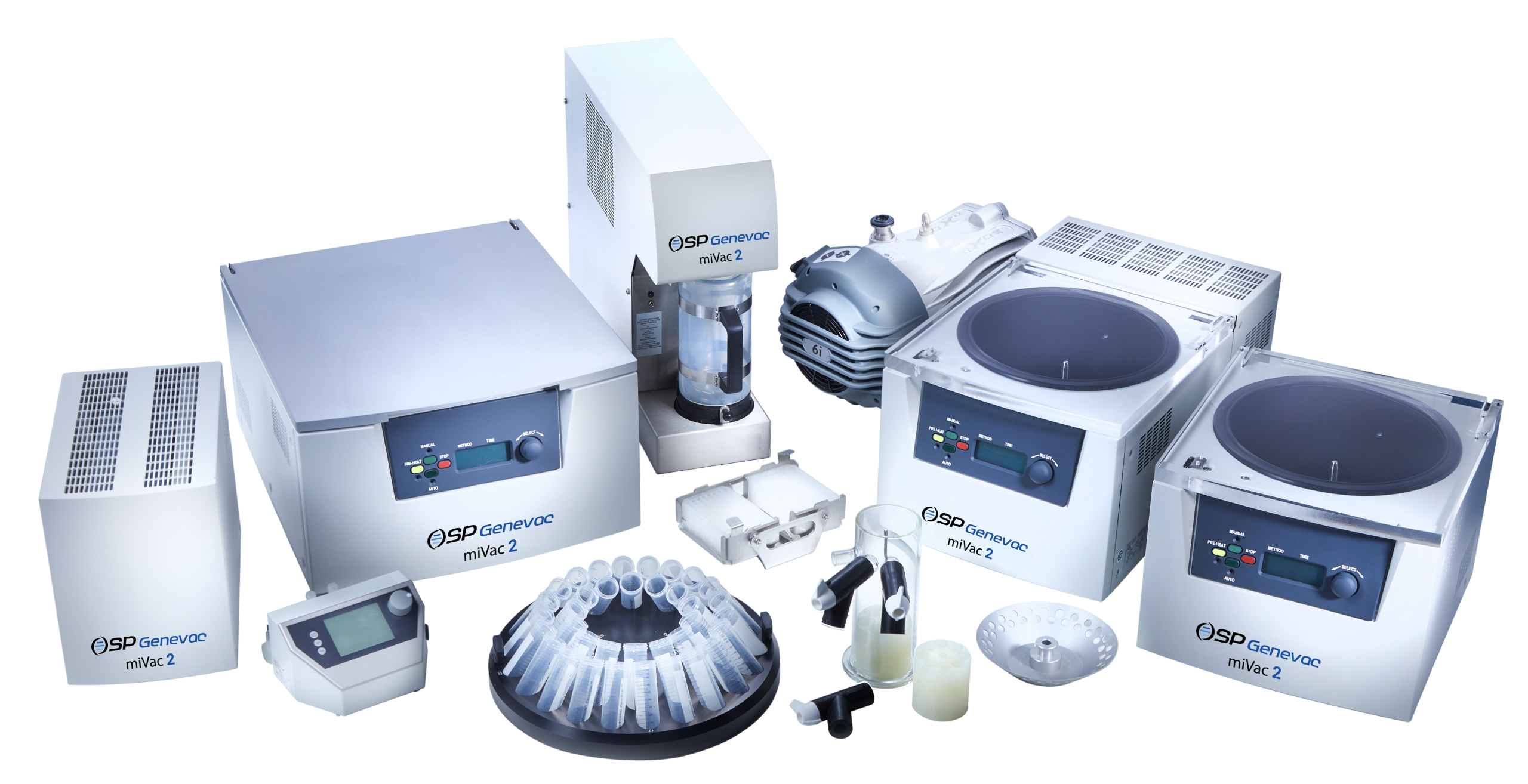 Thiết bị cô mẫu nhiều vị trí Genevac miVac 2