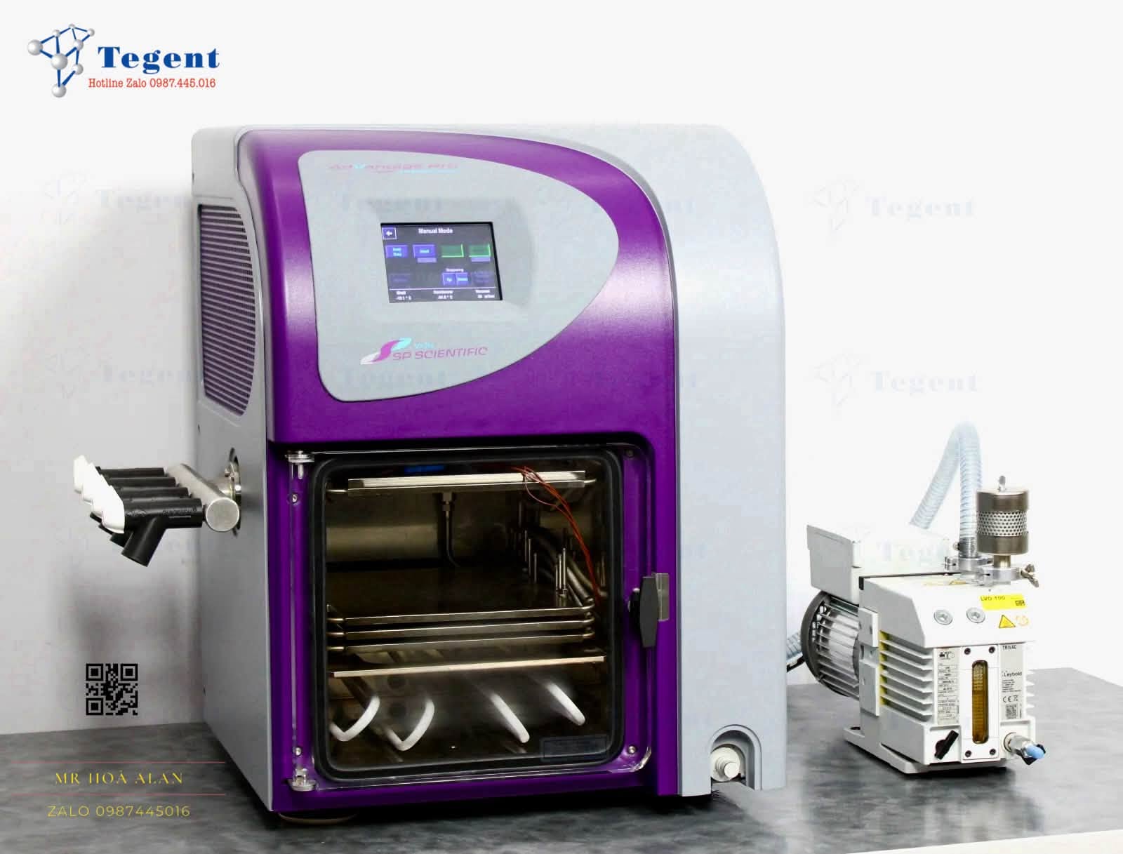 MÁY ĐÔNG KHÔ SẤY ĐÔNG LẠNH CÓ ĐÓNG NẮP TỰ ĐỘNG VÀ BACKFILL PHÒNG THÍ NGHIỆM ADP-S3EL-EVA-X SP Genevac SP Scientific